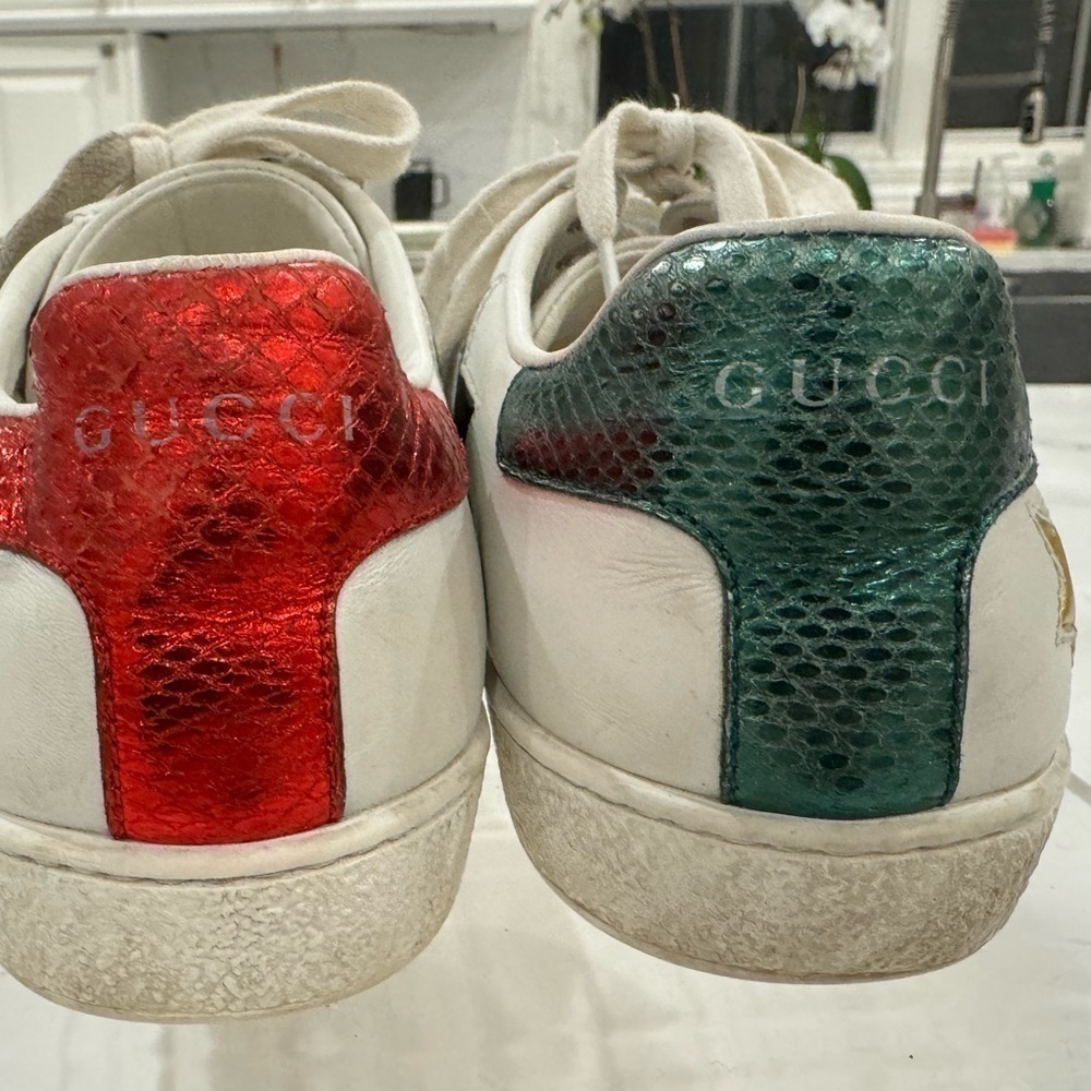 GUCCI ACE metallic star leather size IT 37.5 - Picture 5 of 13
